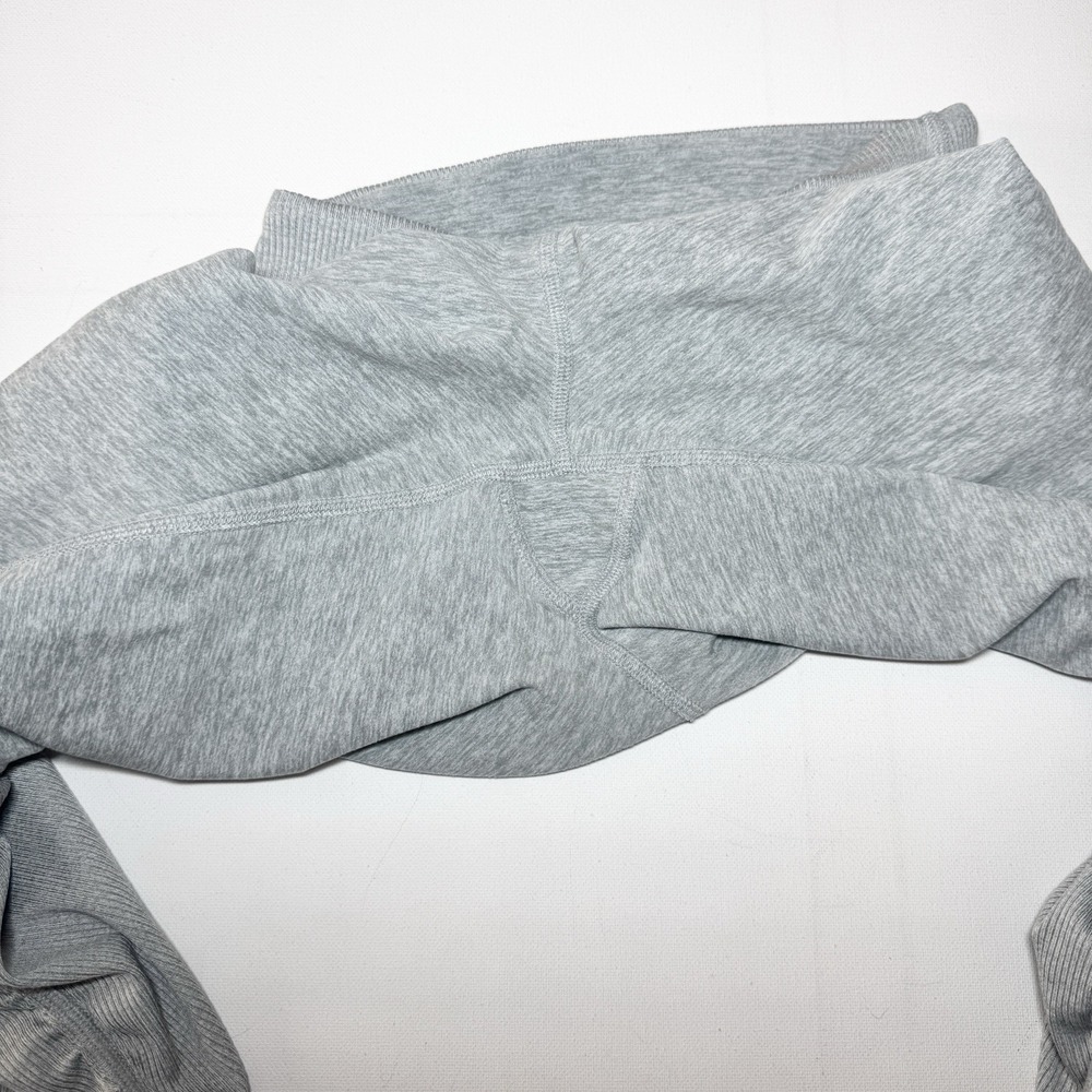 Alo Yoga Goddess Ruched Leggings XS Heather Gray Ribbed High Rise Ballet Studio - Picture 6 of 12